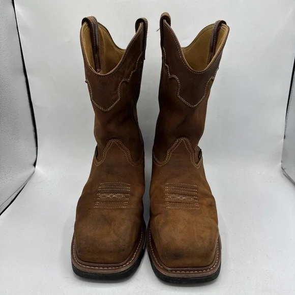 Dan Post Blayde Work Boots Mens 13 EW Steel Toe Waterproof Brown DP69482